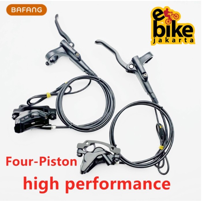 Baru Ebrake Rem Hydraulic Hidrolik 4 Piston Bafang Bbs01 Bbs02 Bbs02B Bbshd