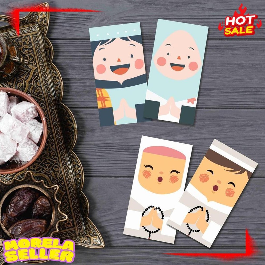 

6 Pcs Amplop Lebaran Idul Fitri Lucu / Amplop Thr Lebaran Karakter Anak Ready Stock Diskon Setengah Harga