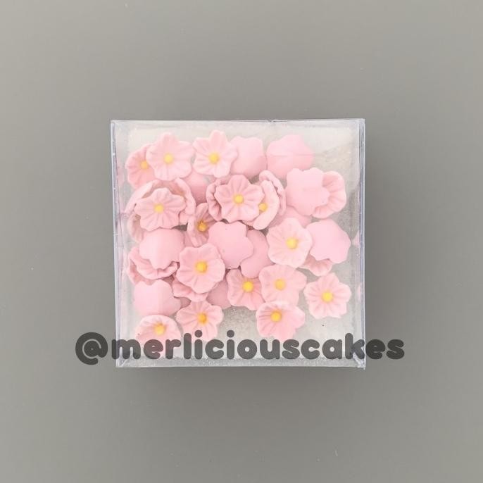 

/////] Sakura 40 Pink Bunga Gumpaste Flower Cake Kue Topper