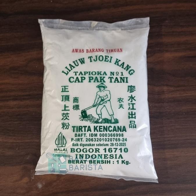 

{{{{}}] tapioka cap pak tani SAGU TANI ASLI LIAUW TJOEI KANG 1kg ASLI