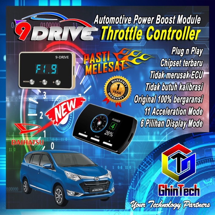 9 Drive 852 Throttle Control Piggyback Daihatsu Remap Ecu Sigra Terios