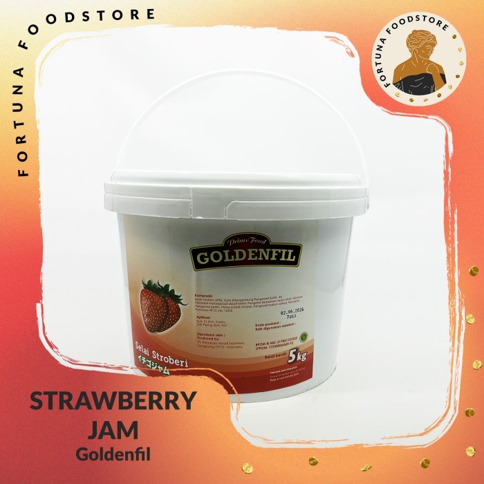 

Goldenfil Strawberry Jam Selai Stroberi 5kg