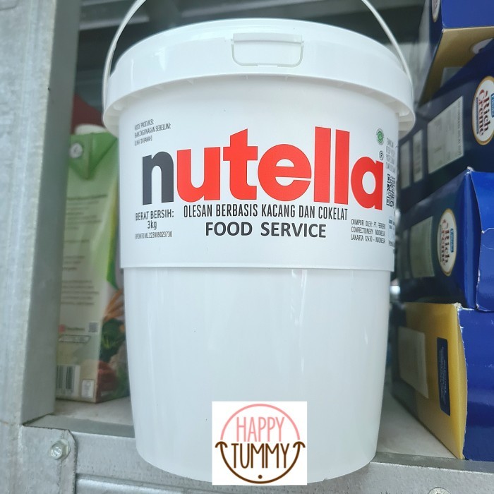 

Nutella spread selai 3 kg pail coklat chocolate jam food service