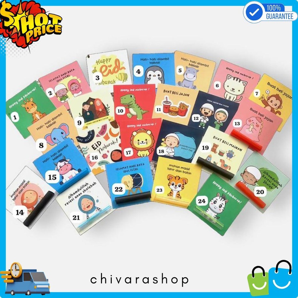 

(100Pcs) Amplop Lebaran Unik Lucu Grosir Uang Diluar Flash Sale! Diskon Hingga 70%