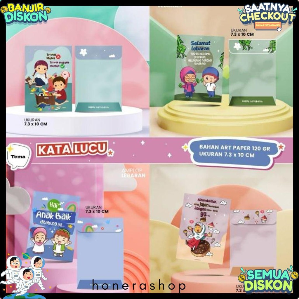 

[Isi 100 Mix Motif] Amplop Lebaran Idul Fitri Viral 2025 Gambar Lucu Bisa Dijual Lagi Diskon Setengah Harga
