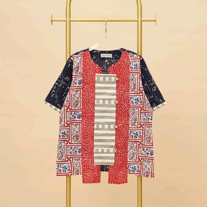 Atasan Batik Wanita MASAYU Navy