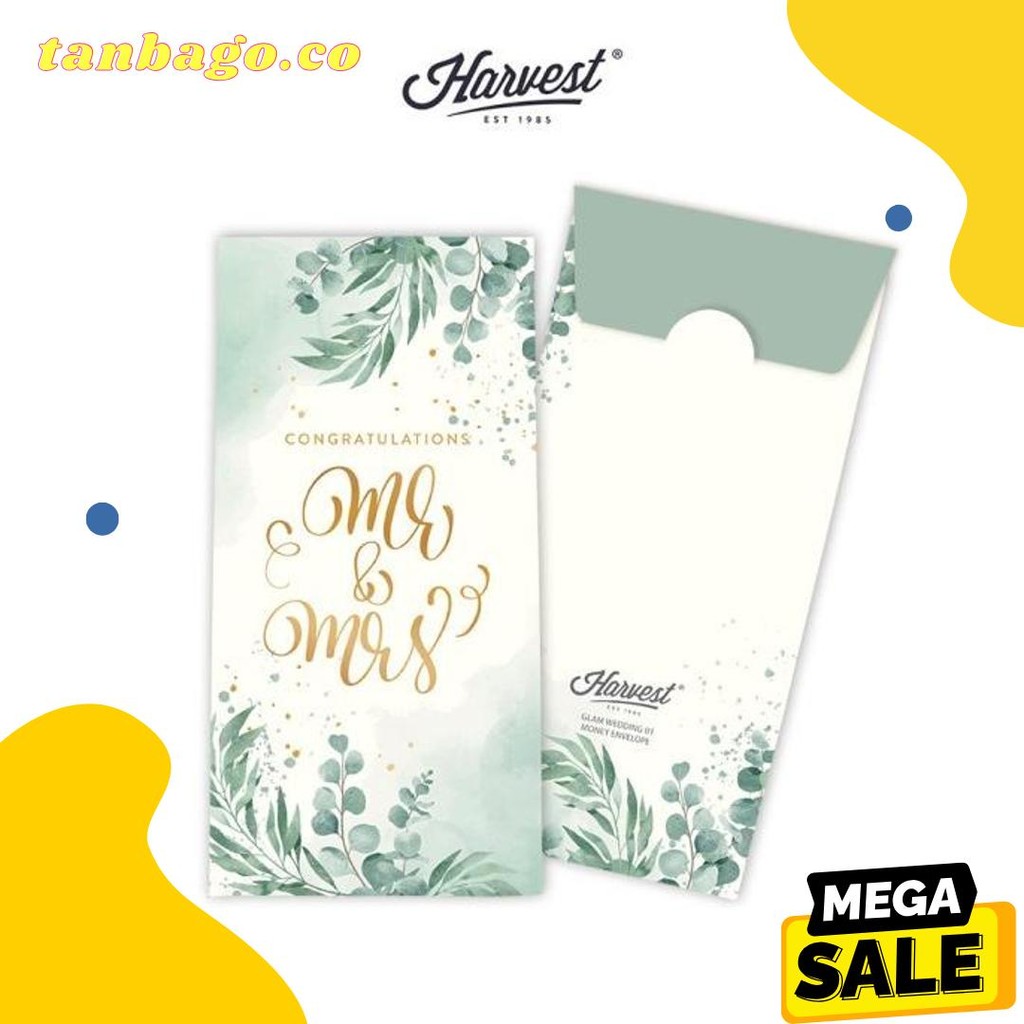 

Amplop / Angpao Wedding Harvest Isi 6 Glam Wedding Diskon Setengah Harga