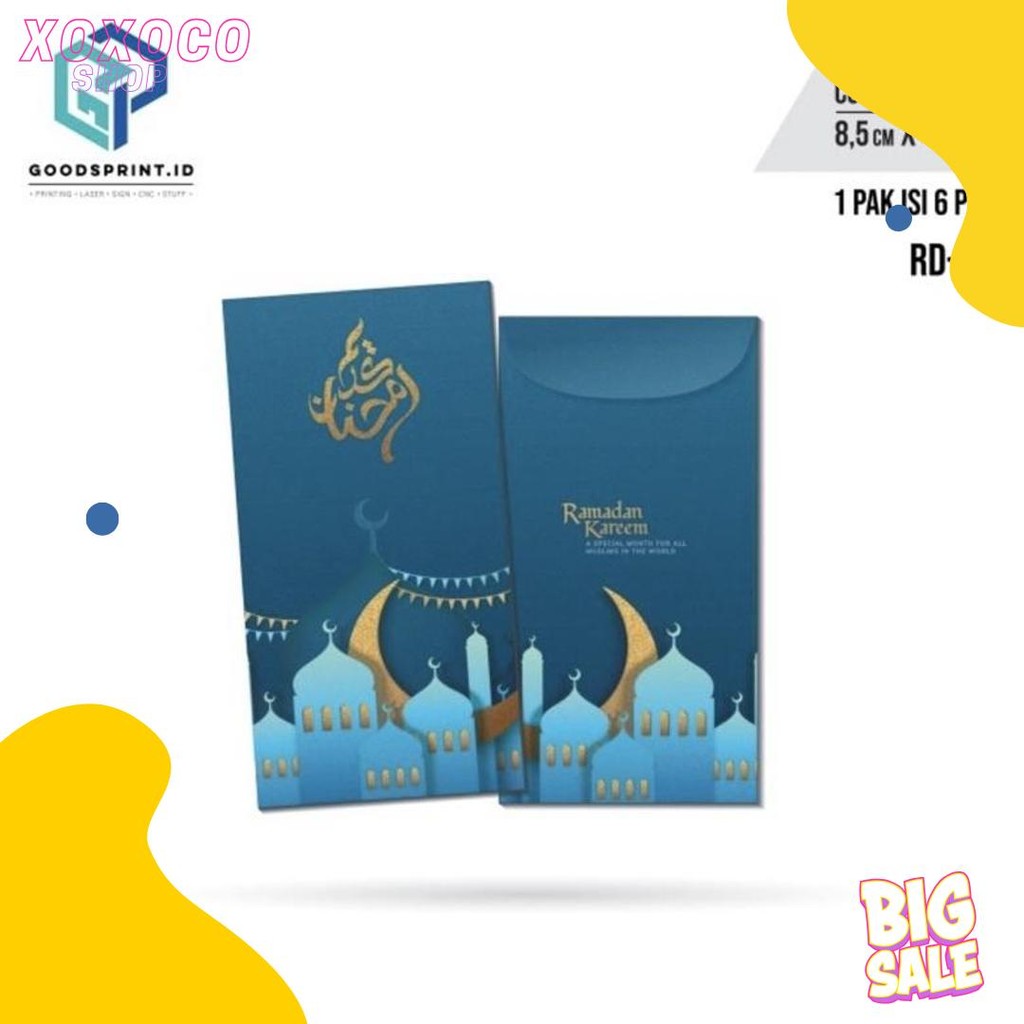 

Amplop Thr Lebaran / Amplop Lebaran Idul Fitri Isi 6 Pcs / Amplop Ukuran 16X8 Cm Diskon