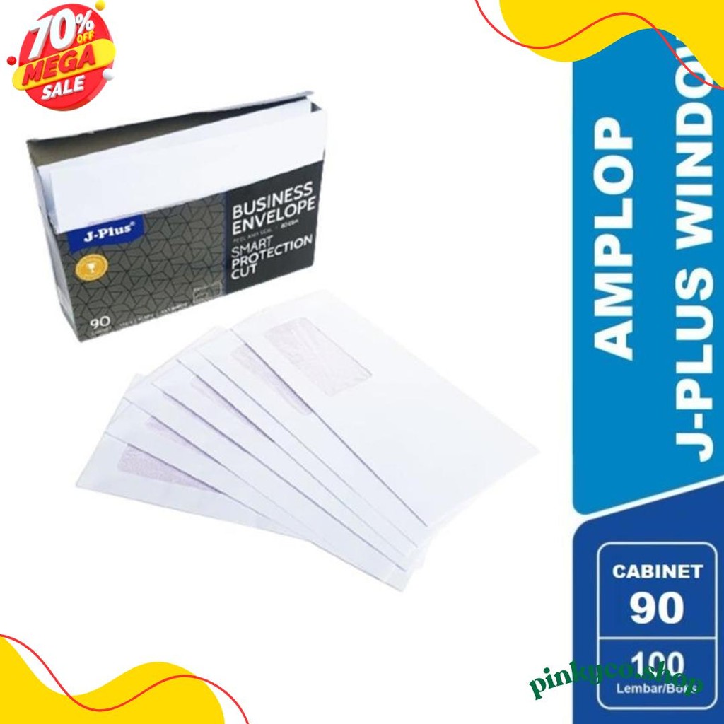 

Amplop Putih Window Jendela Kiri Jplus 90 Cabinet 80 Gsm Isi 100 Lembar Terlaris! Produk Ini Banyak Dicari