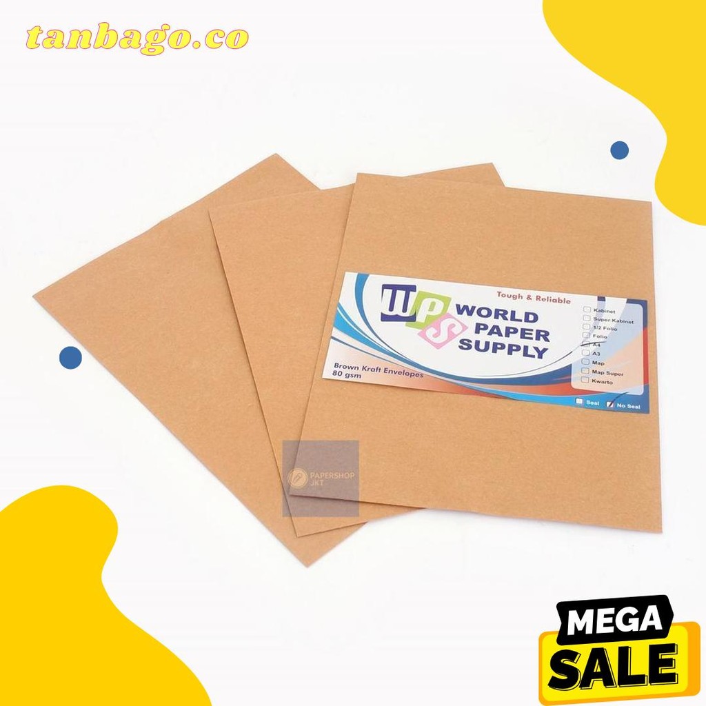 

Wps - Amplop Coklat Ukuran A4 ( 30 X 22 Cm ) - Pack Terlengkap Dan Termurah