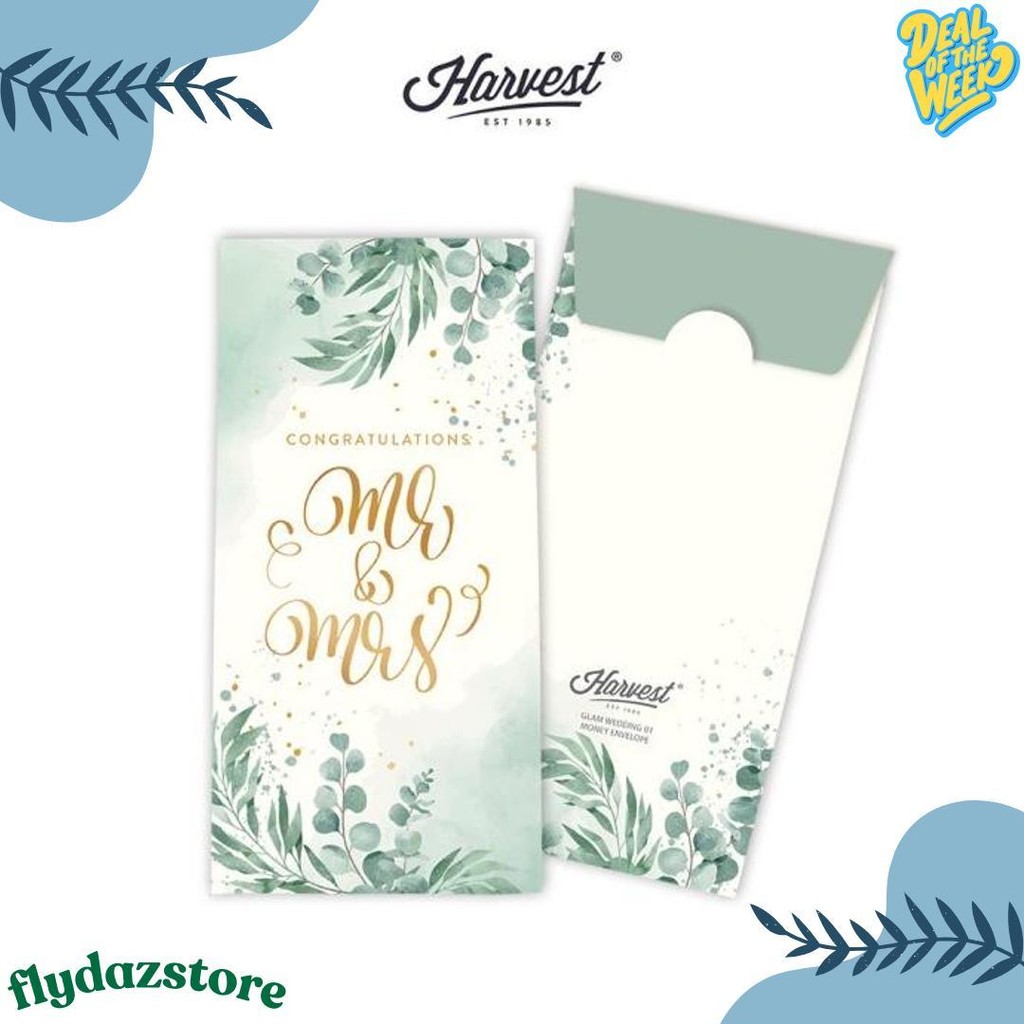 

Amplop / Angpao Wedding Harvest Isi 6 Glam Wedding Terlaris! Produk Ini Banyak Dicari