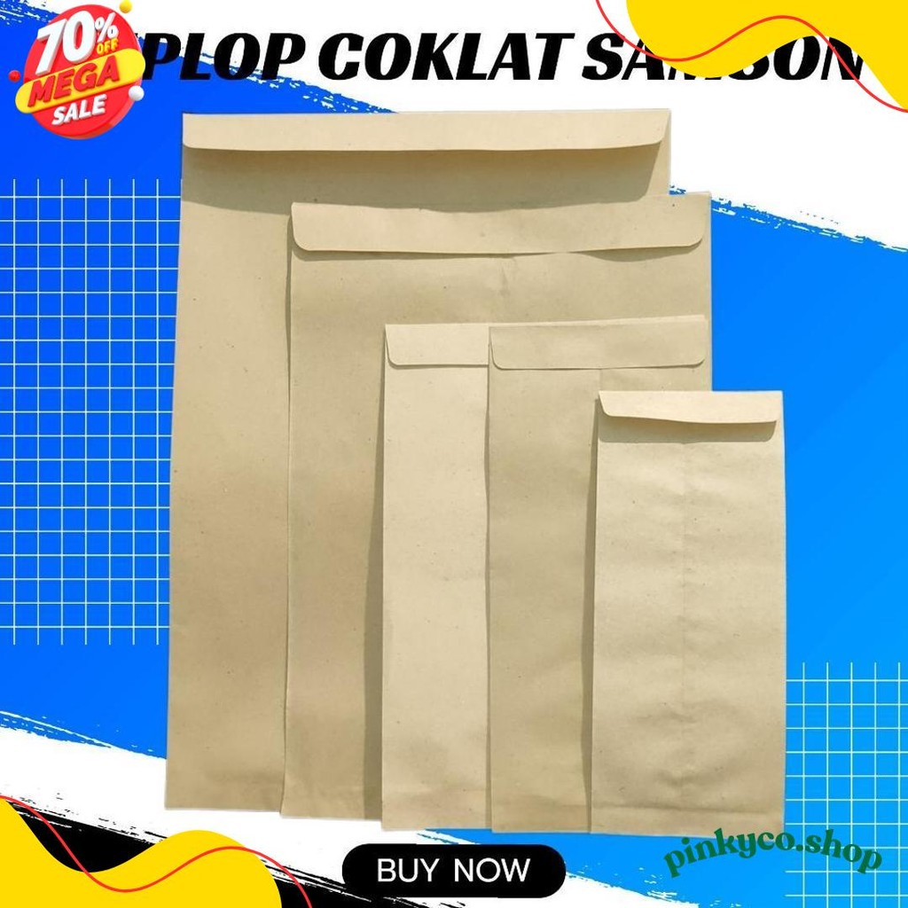 

Amplop Coklat Samson Isi 100 Lembar/ Amplop Coklat (D Dan E) Diskon