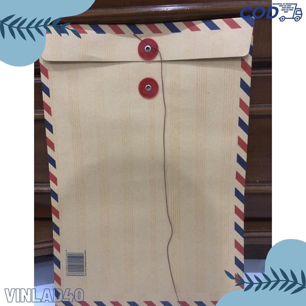 

[50 Pcs] Amplop Coklat Folio Tali 310 Airmail Terlaris! Produk Ini Banyak Dicari