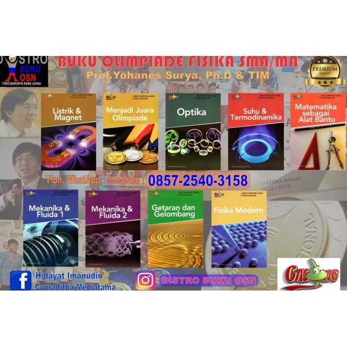 || PROMO BUKU / BUKU OSN OLIMPIADE FISIKA SMA/MA GASING TIM Prof. Yohanes Surya, Ph. DISKON