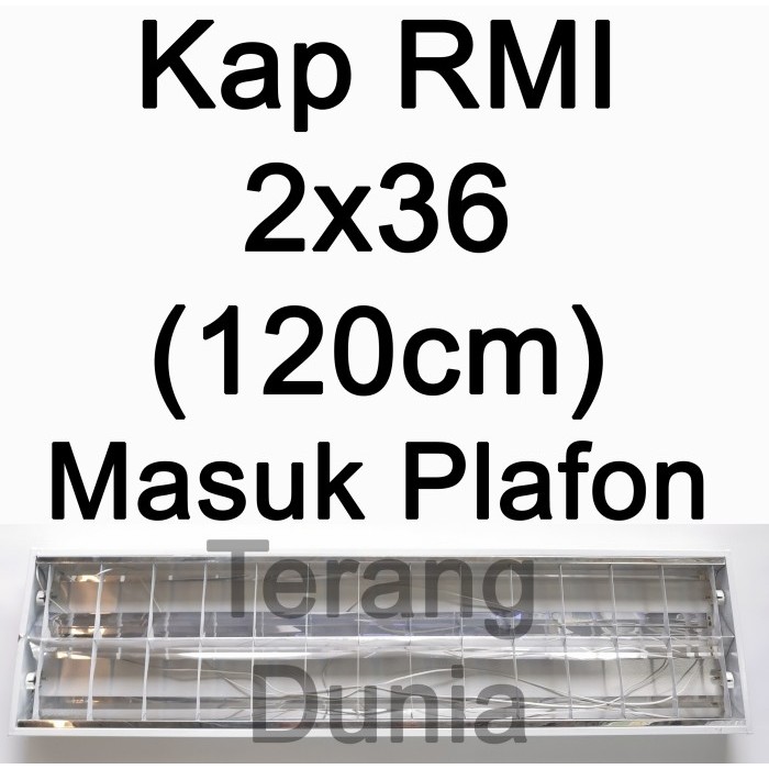 HOT SALE Kap Lampu RMI 2x36 Kap Lampu RM 120cm Kap RMI 2x36 Kap RM 2x36 Kap RM