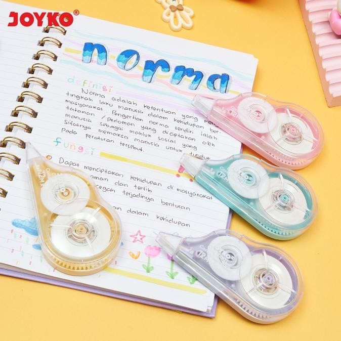 

JOYKO CORRECTION TAPE 12m TIPEX KERTAS JOYKO CT-522 PASTEL [12PCS]