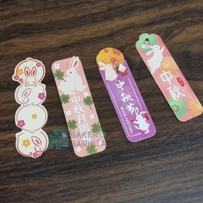 ] hang tag mooncake cute 10pcs hangtag gantungan ucapan hiasan box kue