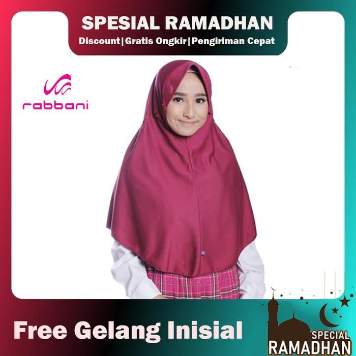 Rabbani Kerudung Innova NK (Pita Diluar) Kerudung Sekolah Instan Jilbab Nyaman