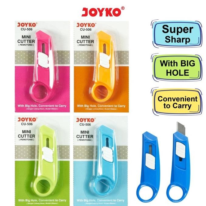 

JOYKO CUTTER MINI PEMOTONG JOYKO KECIL GUNTING 1 PAPAN CU-506 [20PCS]