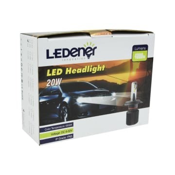Ledener Lampu Headlight Mobil Led H4 Hi/Lo Bagus Berkualitas Garansi