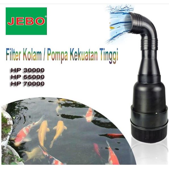JEBO HP 30000 55000 Filter celup Pompa Kolam ikan High power 50000