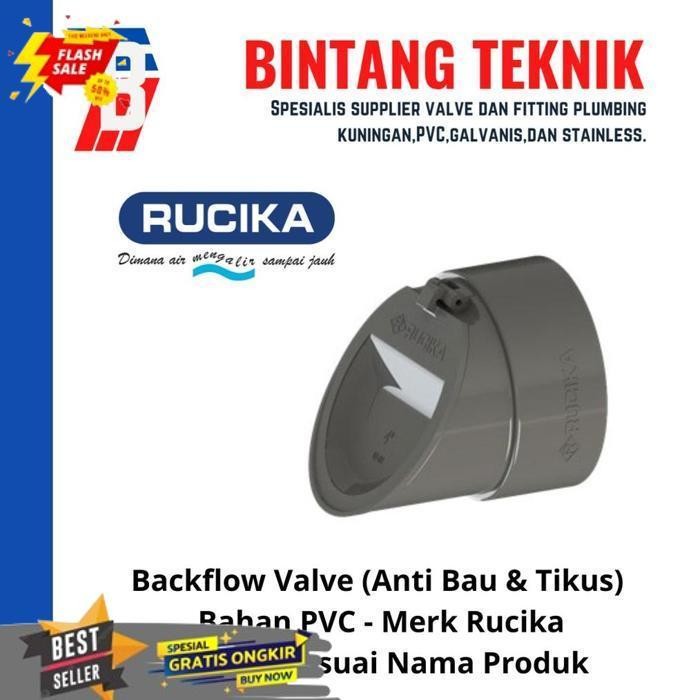TRENDING BACKFLOW VALVE 3" INCH PVC RUCIKA