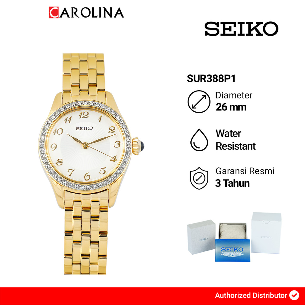 Jam Tangan Wanita SEIKO Classic SUR388P1 Discover More White Dial Rose Gold Tone Stainless Steel Str