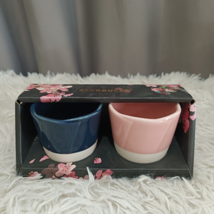 TERLARIS MUG STARBUCKS DEMITASSE 3OZ SAKURA SET NIGHT DAY