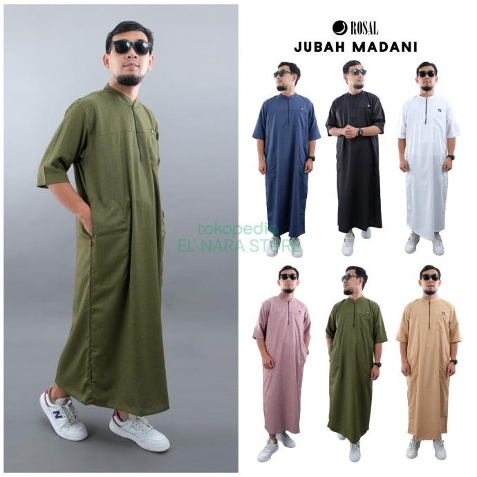 jubah madani/jubah sholat/gamis pria/baju gamis Terlaris