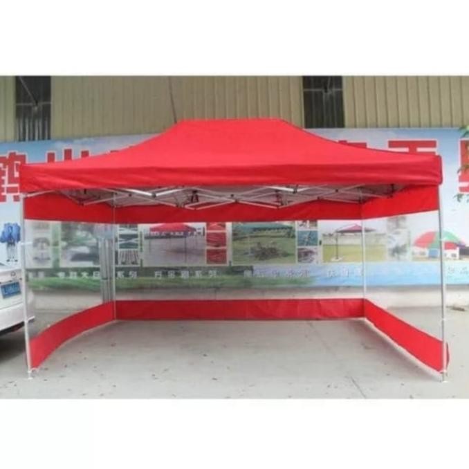 Tenda lipat tebal 1.2 m.m Uk 3x4.5 + 3 sisi dinding Terlaris
