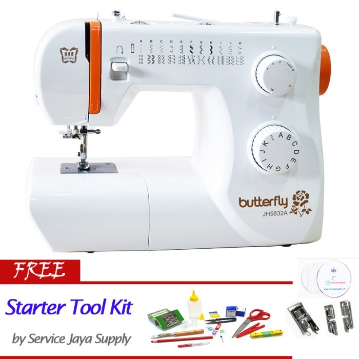 

Mesin Jahit Butterfly JH5832A (Portable)