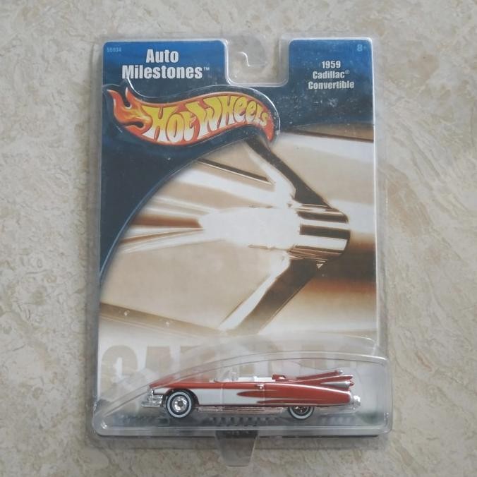 TERBATAS HOTWHEELS 1959 CADILLAC AUTO MILESTONE CONVERTIBLE TAMPO KEREN MURMER