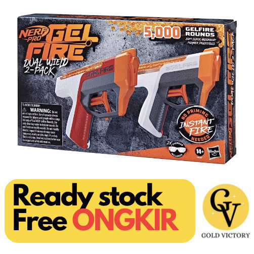 

NERF Pro Gelfire Dual Wield Pack, 2 Blasters, 5000 Gelfire