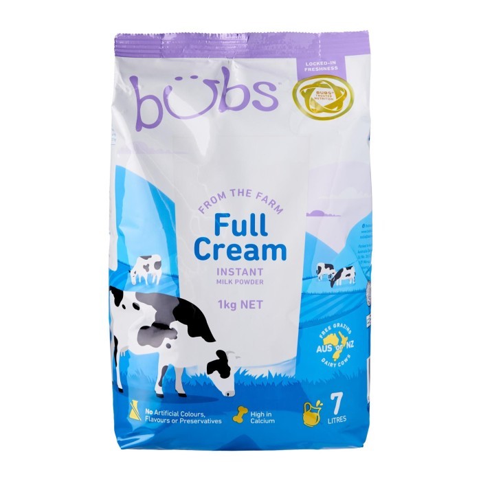 

Bubs Organic Full Cream Instant Milk Powder for Family 1KG