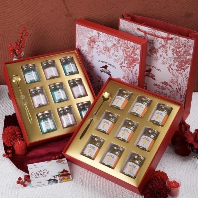 

Realfood Hampers imlek minuman sarang burung walet CNY Parcel isi 9btl