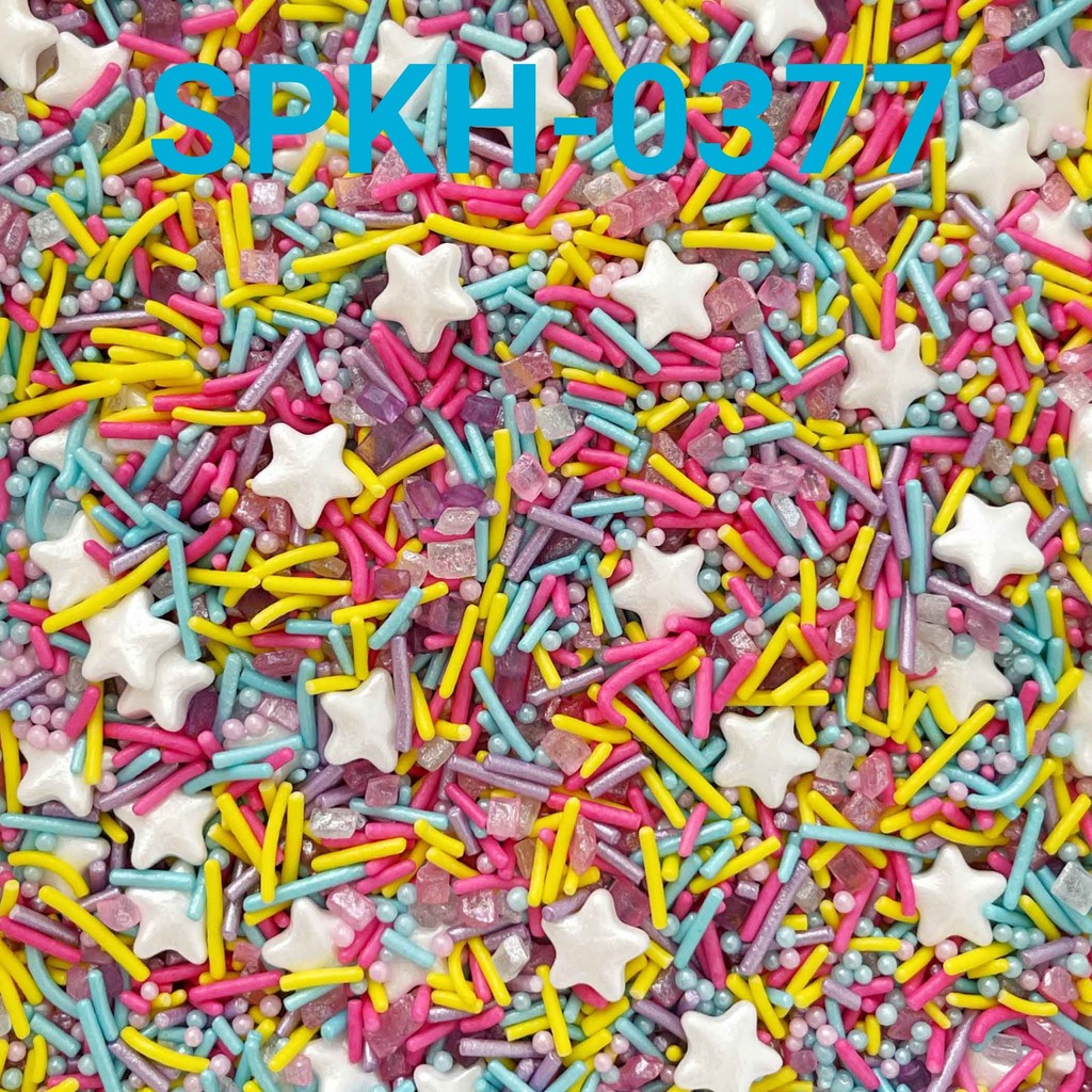 

SPKH-0377 Sprinkles sprinkle sprinkel 500gr pelangi bintang star (sprinkles)