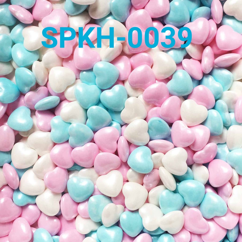 

SPKH-0039 Sprinkles sprinkle sprinkel 500gr hati pink biru (SPRINKLES)