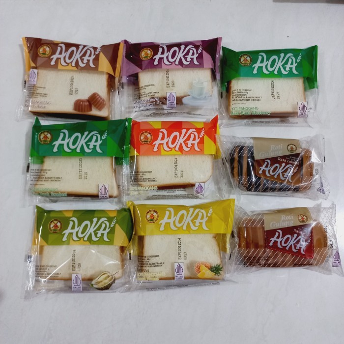 

AOKA ROTI PANGGANG LEMBUT 1DUS ISI 60 PCS