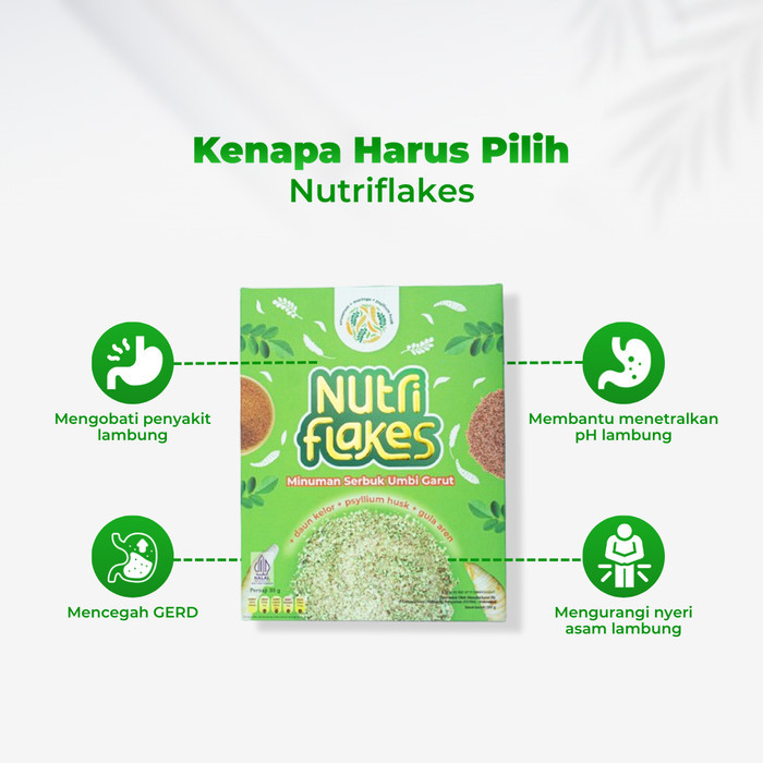 

SEREAL UMBI GARUT NUTRIFLAKES SOLUSI ATASI GERD DAN MAAG SECARA ALAMI