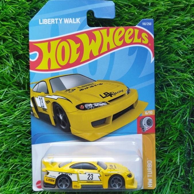 ASLI HOT WHEELS NISSAN SILVIA S15 LBWK KUNING