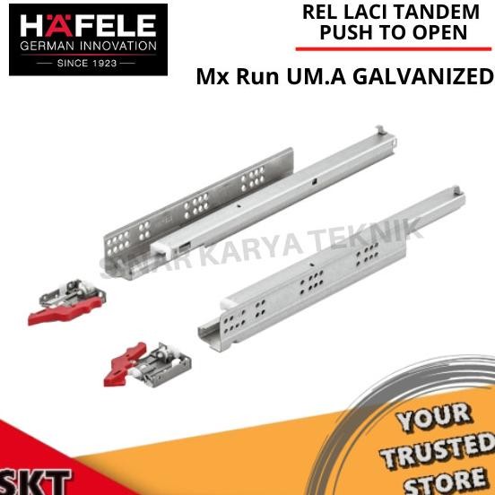 Murah Hafele Rel Laci Tandem Rel Undermount - Soft Close Push To Open (Pto)