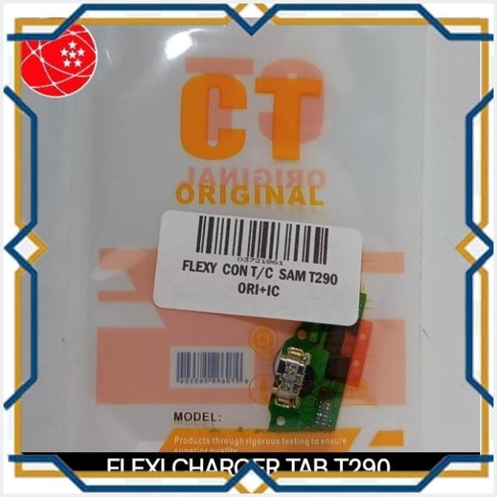 [pet] flexible charger+mic samsung tab t290 ori+ic