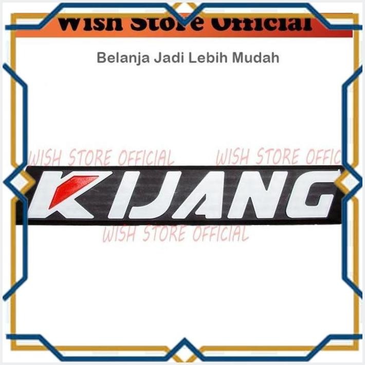 [WSO] [PCS] EMBLEM / CAR LOGO / STICKER / LAMBANG MOBIL TULISAN KIJANG PUTIH UNTUK KIJANG SUPER KF40