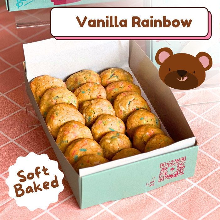 

VANILLA RAINBOW COOKIES Soft Baked Kue Kering Kado Gift Box Cokelat