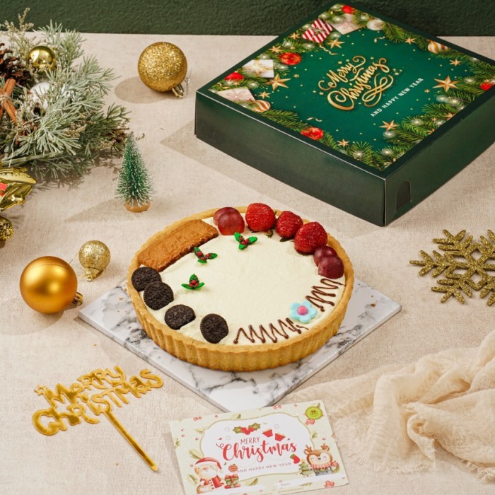 

Pie cream cheese tart edisi hampers Natal Christmas best seller UK 20c