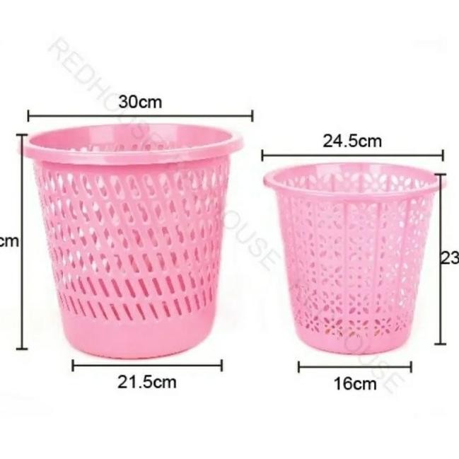 dg-4 REDHOUSE Keranjang Sampah Besar 982 Warna Pastel Plastik Tebal Termurah