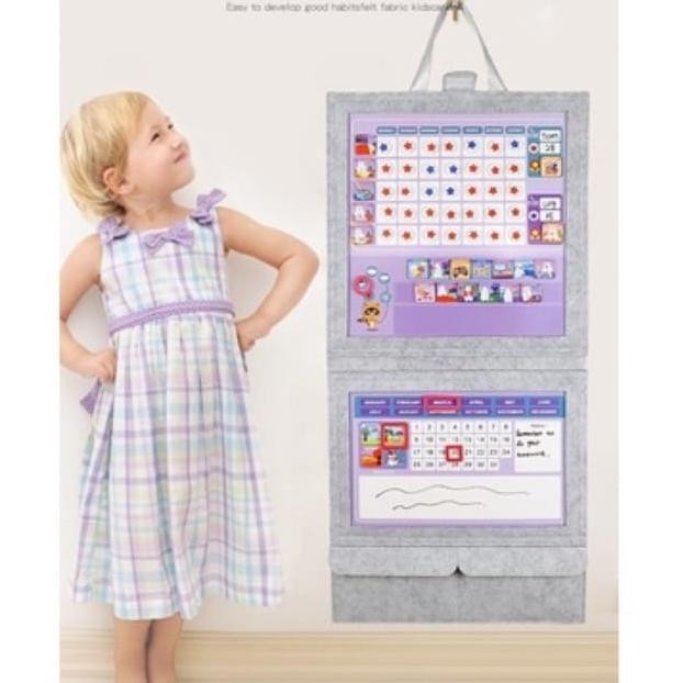 

Behavior Chart Calendar Magnetic/felt fabric hanging calender/reward SALE!!!