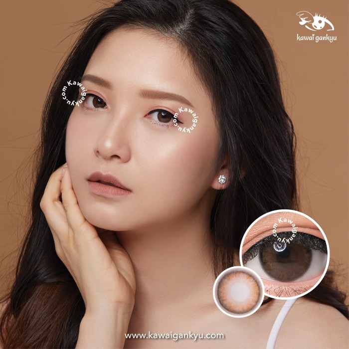 Kawai Gankyu Softlens - Kitty Kelly Brown