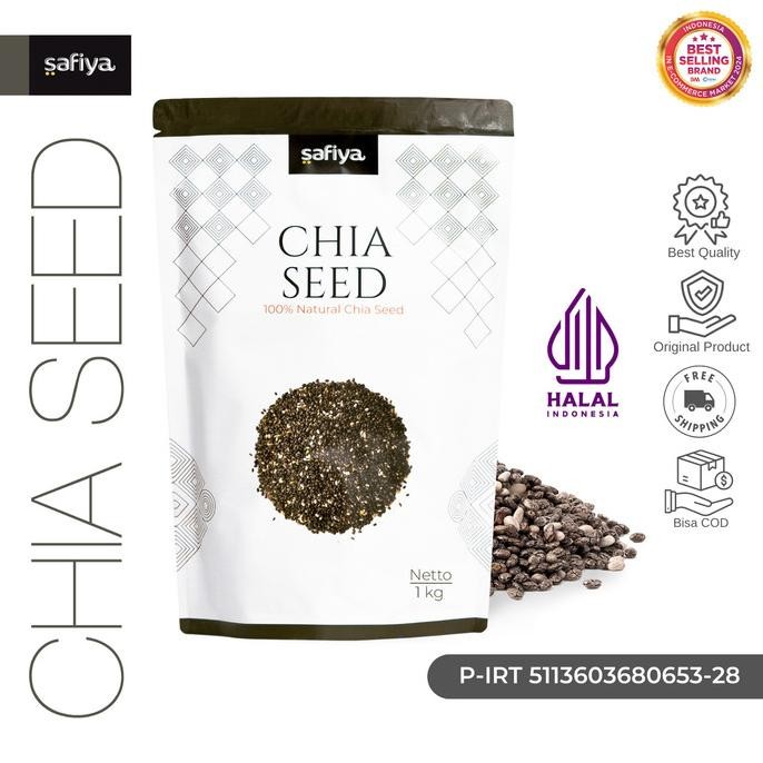 

Chia Seed Organik 1 Kg Organic Black Chiaseed Authentic Safiya Food