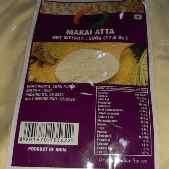 

Produk Terbaik] MAKAI ATTA TASTE OF INDIA 500G / Tepung Jagung
